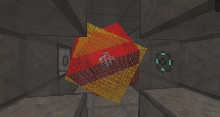 Minecraft Mekanism 核融合反應爐啟動中的樣子